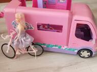 Grajewo ogłoszenia: Kamper dla lalek barbie z akcesoriami duży samochód bus i rower... - zdjęcie